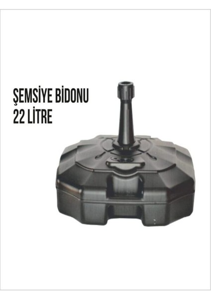 Şemsiye Bidonu (Ağırlık Bidonu – Bayrak, Pano, Reklam Direği Için) – 22 Litre