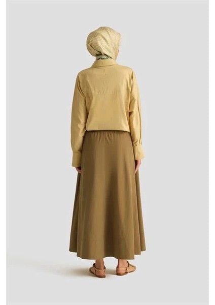 Kesikli Pamuk Etek 25Y1837 Haki fırsatları