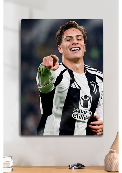 Metal Baskı, Kenan Yıldız Juventus, Juve - Parlak Dekoratif Sporcu Duvar Tablosu