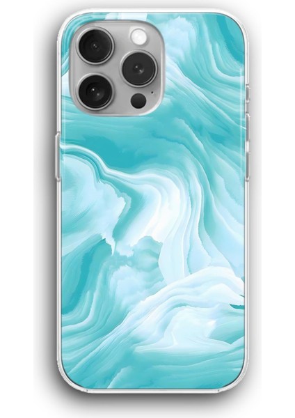 Apple iPhone 11 Pro Max Uyumlu Şeffaf Kılıf Soyut Katmanlı Doku Desen
