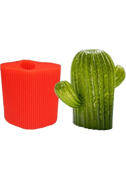 Kaktüs Silikon Mum Kalıbı 8 x 8 cm modelleri