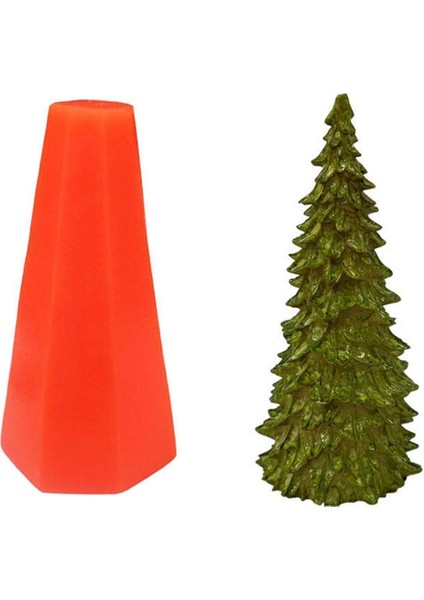 Uzun Çam Ağacı Silikon Mum Kalıbı 15 x 6 cm modelleri