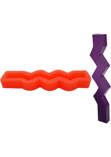 Zikzak Dalga Silikon Mum Kalıbı 20.5 x 2.5 cm fiyatları