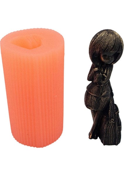 Çantalı Kız Silikon Mum Kalıbı 10.5 x 3 cm modelleri