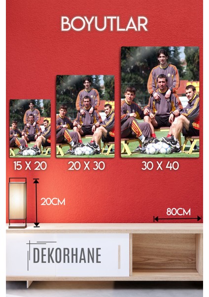 Metal Baskı Parlak Duvar Tablosu - G.s. Old's 2000 Uefa Cup