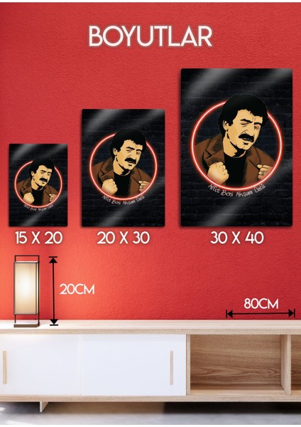 Müslüm Gürses, Baba - Dekoratif Metal Tablo fırsatları