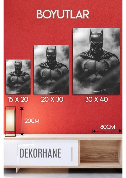 Metal Baskı Parlak Duvar Tablosu - Batman Dc fırsatları