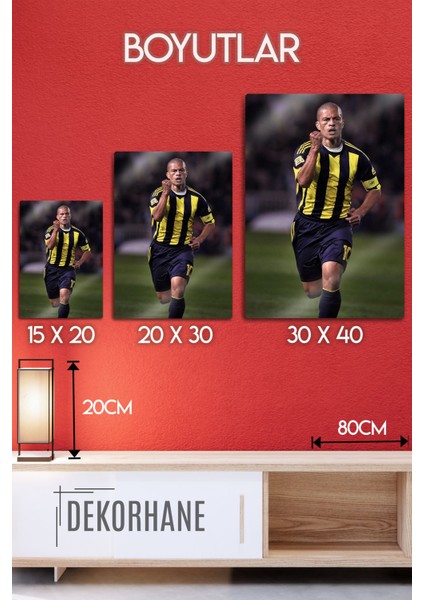 Metal Tablo, Sporcu, Futbol Hediyelik Tablo - Ale x De Souza, Fener F.b. fırsatları