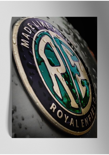 Metal Baskı Parlak Duvar Tablosu - Royal Enfield