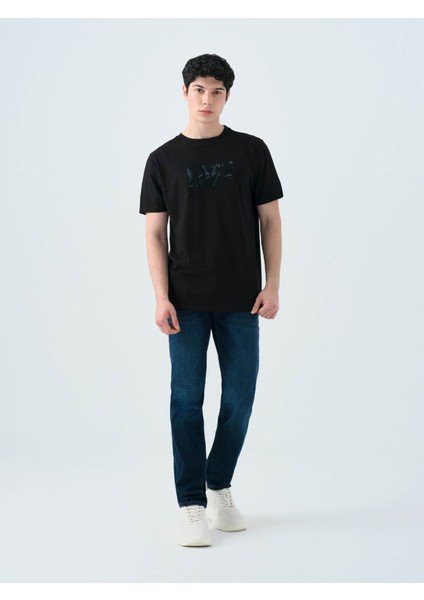 Regular Fit Siyah Erkek T-Shirt LF2038459 fiyatları