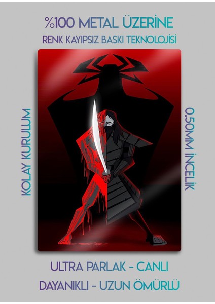 Samuray Jack - Metal Tablo fiyatları