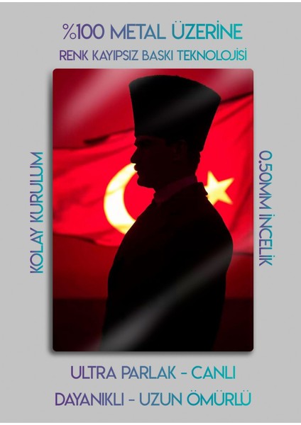 Atatürk - Dekoratif Metal Tablo fiyatları