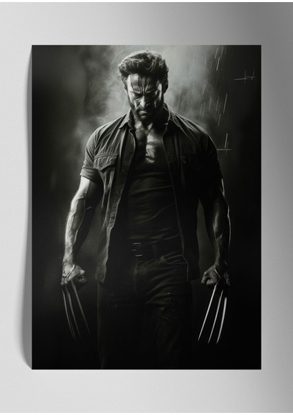 Metal Baskı Marvel Duvar Tablosu - Wolverine