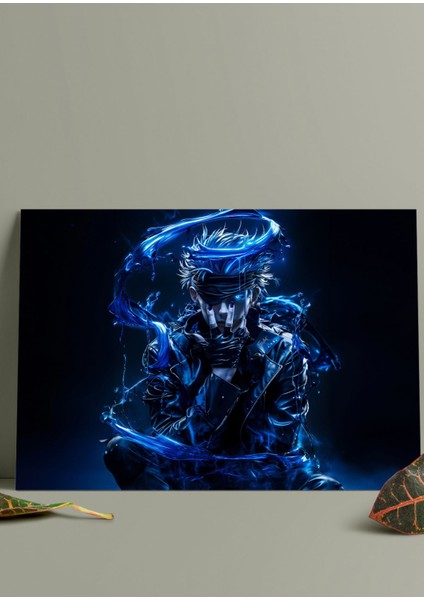 Metal Baskı Parlak Duvar Tablosu - Satoru Gojo Jujutsu Kaisen fiyatları