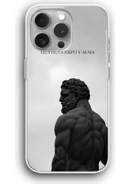Apple iPhone 11 Pro Uyumlu Şeffaf Kılıf Maskülenizm Latince Alıntı Erkek
