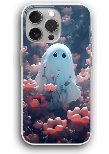 Apple iPhone 11 Pro Uyumlu Şeffaf Kılıf Tatlı Kalpli Hayalet Tarla