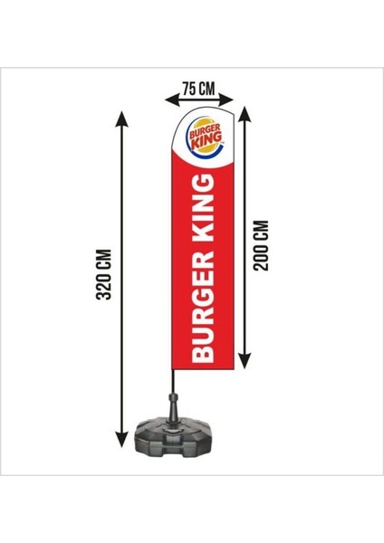 Yelken Bayrak Seti (Bidonlu) –75 x 200 cm Reklam, Tanıtım, Etkinlik, Özel Baskılı