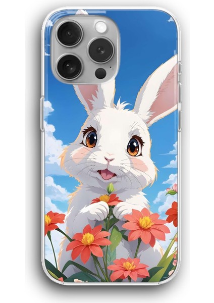 Apple iPhone 11 Pro Uyumlu Şeffaf Kılıf Tatlı Tavşancık Karakter