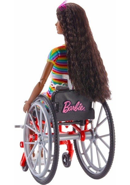 Luxury Civciv Oyuncakbarbie Tekerlekli Sandalyeli Bebek - Zenci 1 Adet