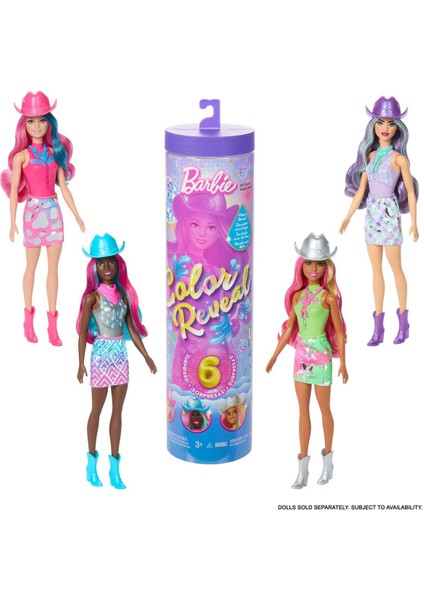 Color Reveal™ - Renk Değiştiren Sürpriz Barbie Disco Star Serisi | JCP01 1 Adet