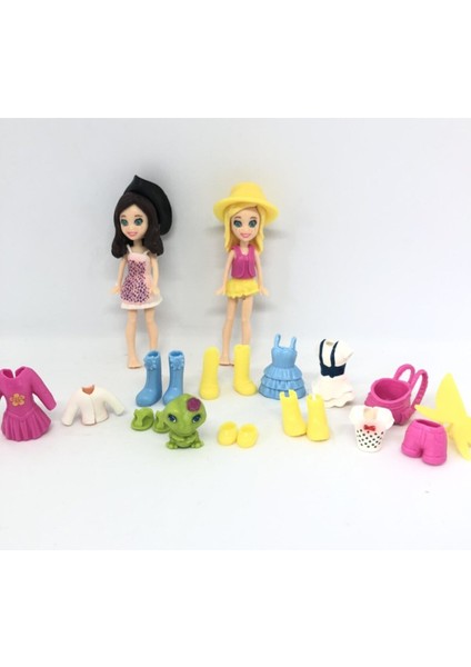 Luxury Polly Pocket Büyük Moda Seti 1 Adet modelleri