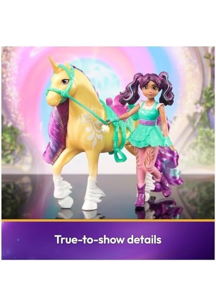Luxury Derik Academy Ava ve Tek Boynuzlu At Leaf Seti – Sevilen Netflix Dizisinden Yaklaşık 12 cm Oriji 1 Adet