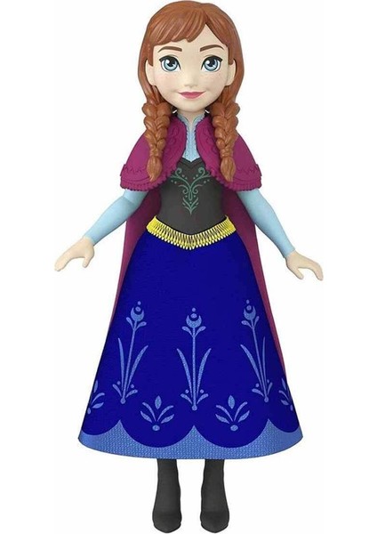 Luxury Disney Karlar Ülkesi Elsa ve Anna Mini Bebekler HLW97 - Anna Pembe Pelerinli 1 Adet