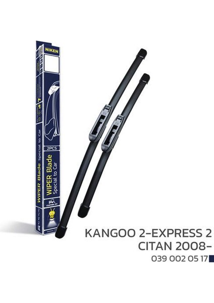 Kango 2-Expres 2-Citan 2008-ARACA Özel Silec Nrmsa