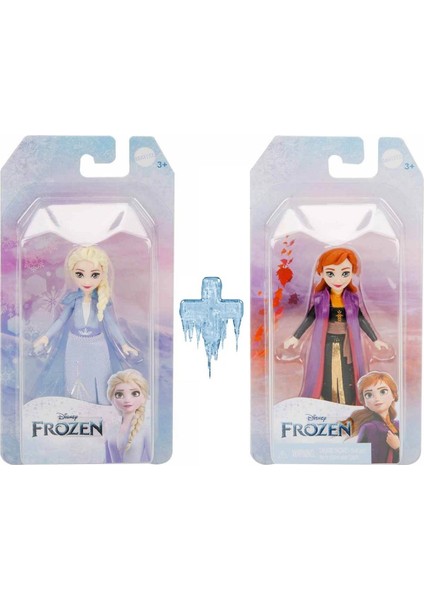 Luxury Elsa ve Anna 2'li Mini Figür Seti Hasbro Disney Frozen Karlar Ülkesi Kraliçesi Oyuncak Bebek Set 9cm 1 Adet