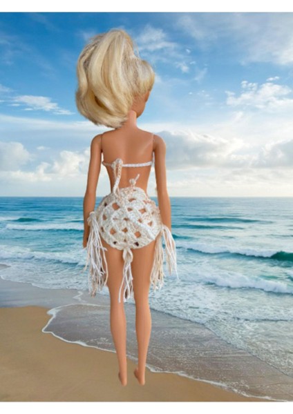 Luxury Barbie Bebek Için Handmade Mayo 1 Adet