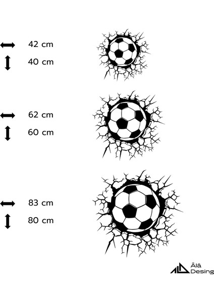 Futbol Topu Temalı Ahşap Duvar Tablosu