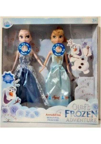 Luxury Karlar Ülkesi Şarkı Söyleyen Anna ve Elsa Bebek Set 2 Li Müzikli Elsa Anna 1 Adet