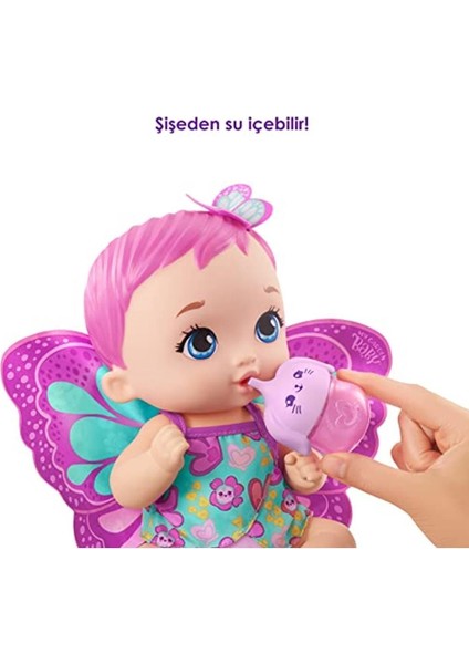 Luxury GYP10 My Garden Baby, Kelebek Bebeğimin Bakım Zamanı, Pembe Saçlı Bebek / +3 Yaş 1 Adet