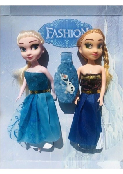 Luxury 2'li Fashion Elsa ve Anna Oyuncak Bebek Set ( 15 cm ) 1 Adet modelleri