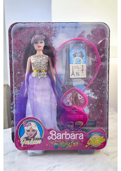 Luxury Barbara Taçlı Makyaj Aksesuarlı Model Bebek 1 Adet