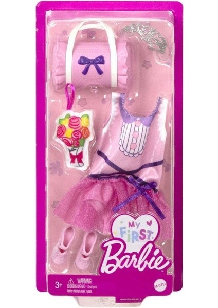 HMM55 My First Barbie - Ilk Barbie Bebeğim Kıyafet Koleksiyonu 1 Adet