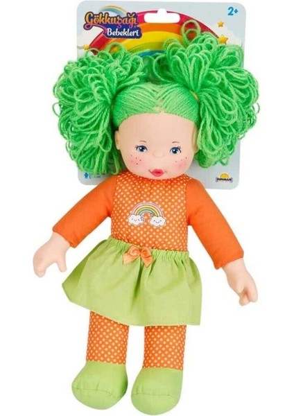 Gökkuşağı Bebekleri Dolgu Bebek 35CM 23457 Yeşil Saçlı 1 Adet