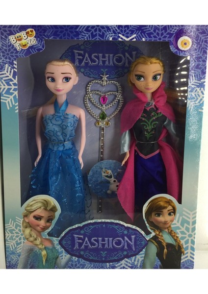 Luxury Elsa ve Anna 2 Li Büyük Boy 29CM Frozen Girls 1 Adet