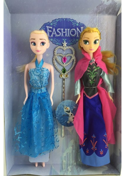 Luxury Elsa ve Anna 2 Li Büyük Boy 29CM Frozen Girls 1 Adet