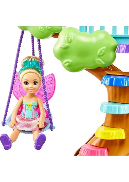 Luxury Dreamtopia Chelsea ve Eğlenceli Dünyası Oyun Seti Ağaç Ev GTF49 1 Adet