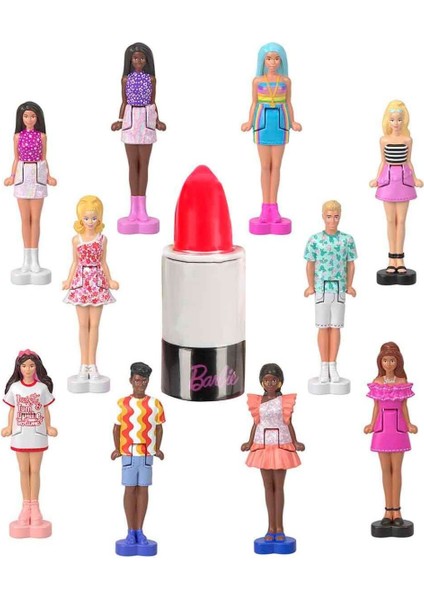 Mini Barbieland Fashionistas Bebeği Sürpriz Paket HYF19 - Kırmızı 1 Adet