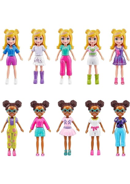 Luxury HKW10 Polly Pocket ve Arkadaşları Kombin Eğlencesi Oyun Seti 1 Adet
