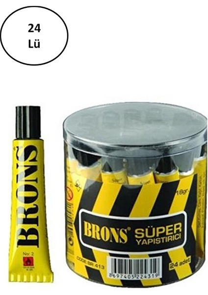 Luxury Sıvı Yapıştırıcı Solventsiz Süper No:2 18 gr Br 413 24'lü 1 Adet