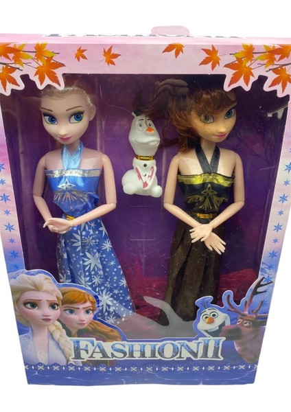 Luxury Frozen Elsa Bebek Anna ve Olaf Frozen Set 3 Lü Yeni Elsa Frozen Bebek Set 1 Adet