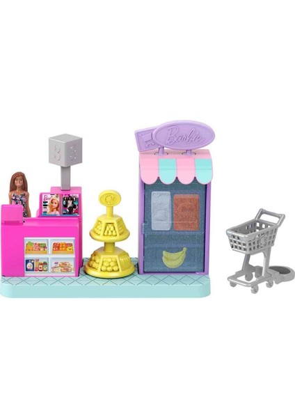 Mini Barbieland Bebek ve Oyun Seti JCR29 - Süpermarket JCR33 1 Adet