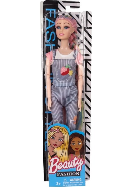 Luxury Pembe Saçlı Beauty Bebek 30 cm 1 Adet