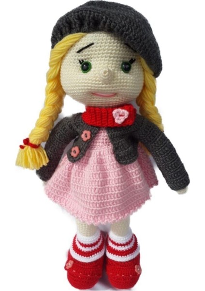 Luxury Amigurumi Organik Oyuncak Sarışın Bebek 1 Adet