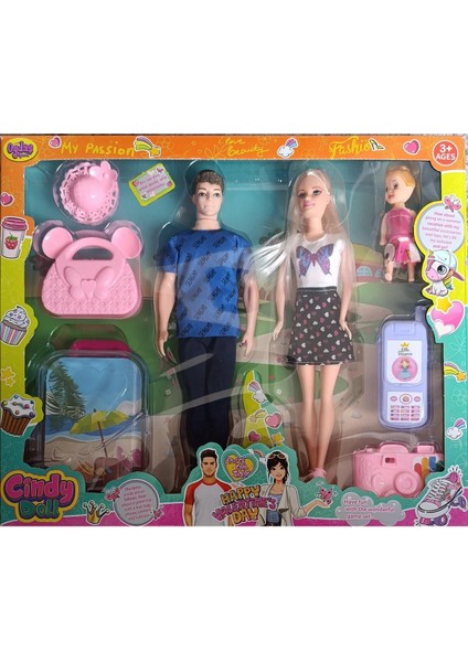 Luxury 02455 Oydaş Cindy Doll Aile Tatil Seti 30 cm 1 Adet