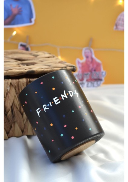 Luxury Siyah Friends Kalemlik (Yuvarlak) 1 Adet