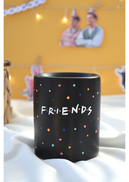 Luxury Siyah Friends Kalemlik (Yuvarlak) 1 Adet